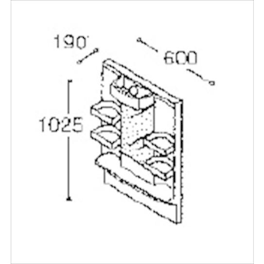 洗面化粧台 LTプレーン 永大産業 EIDAI [EK-LSBM-6SLS] 一面鏡ミラー