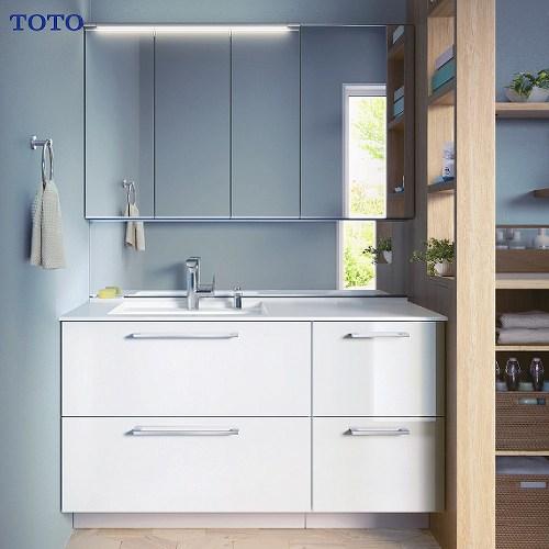 洗面化粧台 エスクア ESCUA TOTO [escua05] 間口1300 木製三面鏡