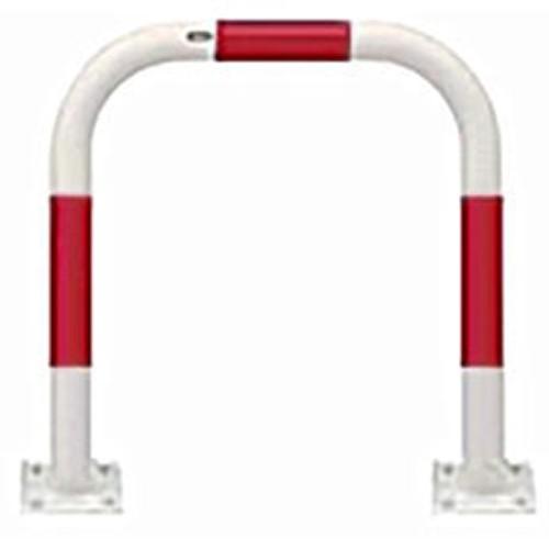 アーチ φ76.3(t3.2)×W750×H800mm カラー:赤白 [FAA-8B75-800(RW)] サン 