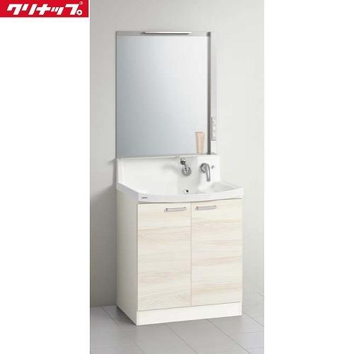 洗面化粧台 FANCIO ファンシオ クリナップ CLEANUP[M-751NFANE+BNFH75TNTCWE3MSI] 間口750 1面鏡 ミルクアッシュ セットプラン メーカー直送