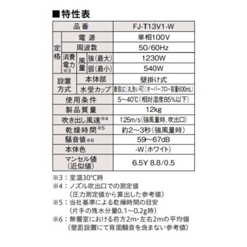 ハンドドライヤー 両面吹き出し形 壁掛式 パナソニック ハンドドライヤー 両面吹き出し形 壁掛式 パナソニック