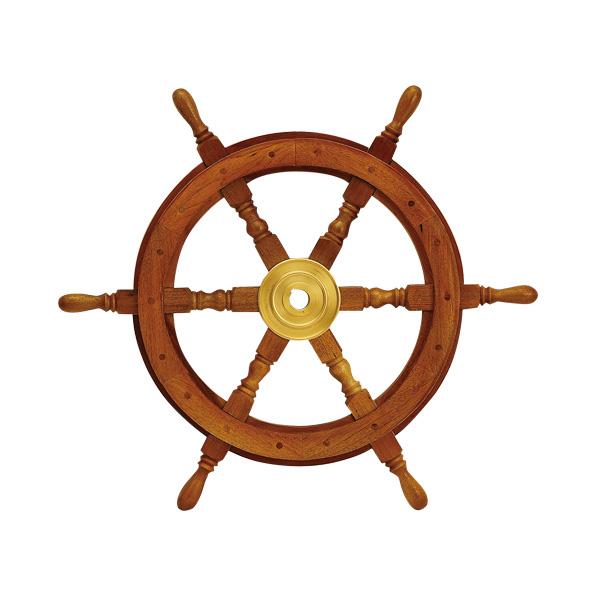 納期未定欠品中 真鍮 舵輪(船ノハンドル) 金色 24型 アンティーク ブラス 雑貨 [690020] ゴーリキアイランド
