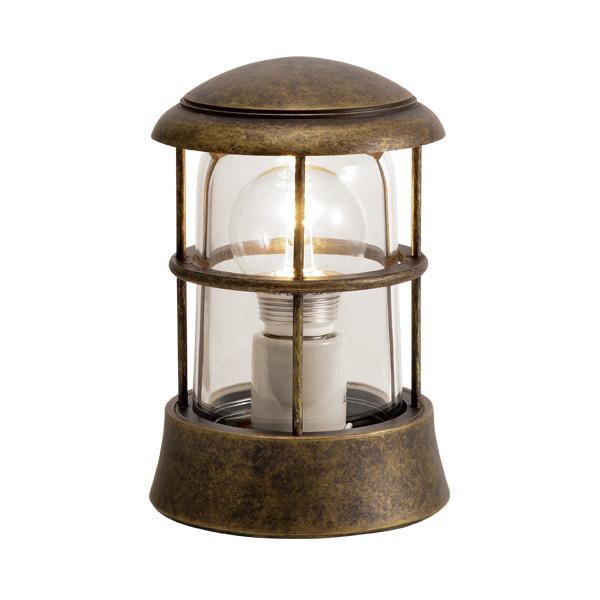 納期未定欠品中 真鍮 マリンランプ(クリアガラス＆LEDランプ)BH1010 CL LE 古色 アンティーク ブラス 雑貨 [750079] ゴーリキアイランド
