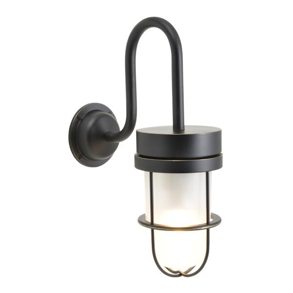 真鍮 ブラケットランプ(くもりガラス＆LEDランプ)BR6000 FR LE 黒色 アンティーク ブラス 雑貨 [750375] ゴーリキアイランド