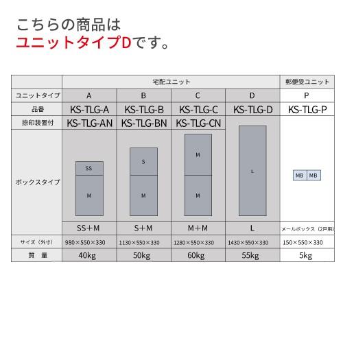 郵便ユニットP型(2戸用) [KS-TLG-P] ナスタ NASTA 単品購入不可 捺印 