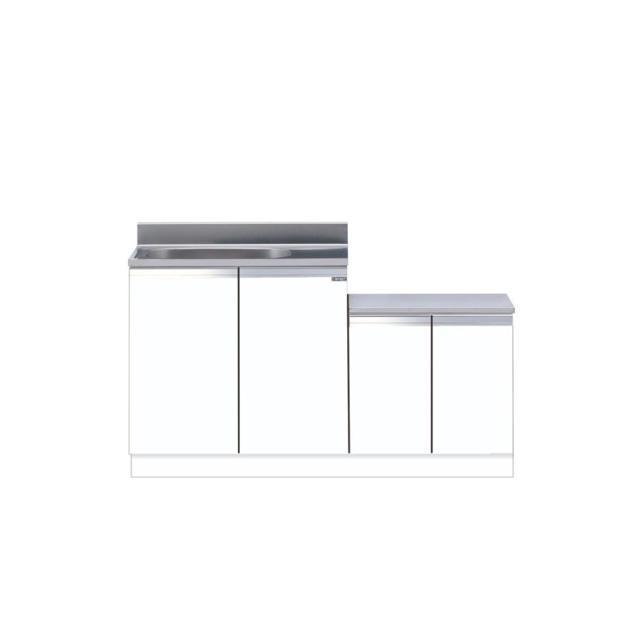 メーカー直送 マイセット キッチン 単体キッチン 薄型 一体型流し台 M3 壁出し水栓仕様 間口140cm M3 140k 道幅4m未満配送不可 M3140k コンパネ屋 Yahoo ショップ 通販 Yahoo ショッピング