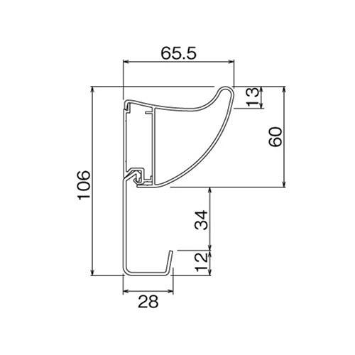 長押レール 長押トレイ 900mm アイボリー [MR4539] 幅909×高さ60×奥行66mm フック(MR4099)3ヶ 日用品の仮置きに便利 ウォールメイツ オリジン