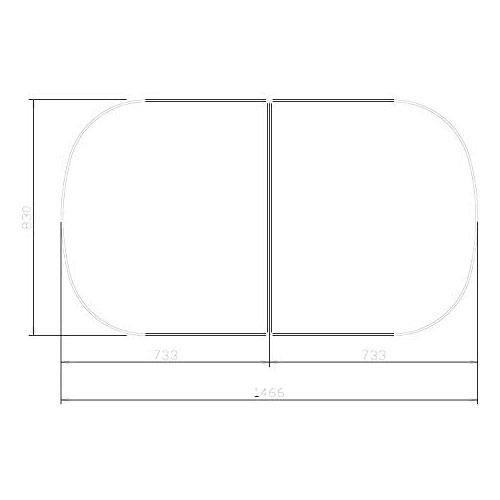 システムバス 風呂フタ 2枚組 41627706 タカラスタンダード [MVAH