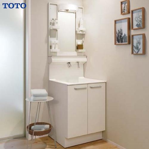 新品製品、TOTO洗面台 TOTO 洗面化粧台 KZ 間口75cm 1面鏡片引出(パナシェピンク): 住宅設備
