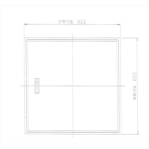 樹脂枠点検口用600型深型本体(600×600用)高さ437mm [PT60-E1] ホワイト YPC(旧 吉川化成)  メーカー直送｜conpaneya｜02