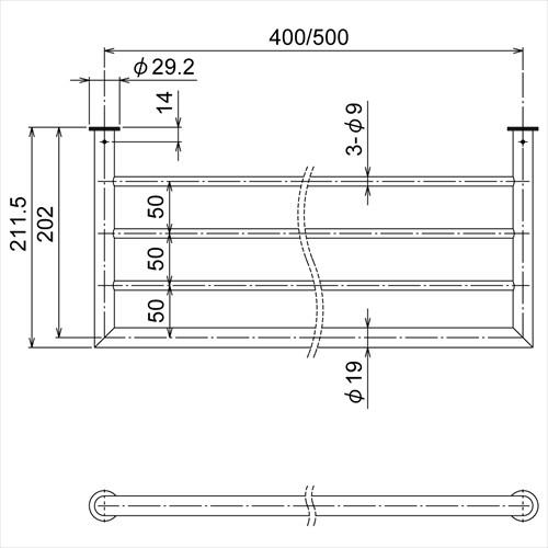Reliance（リラインス） タオル棚 六角タッピングネジ6mm付 [R4605-400