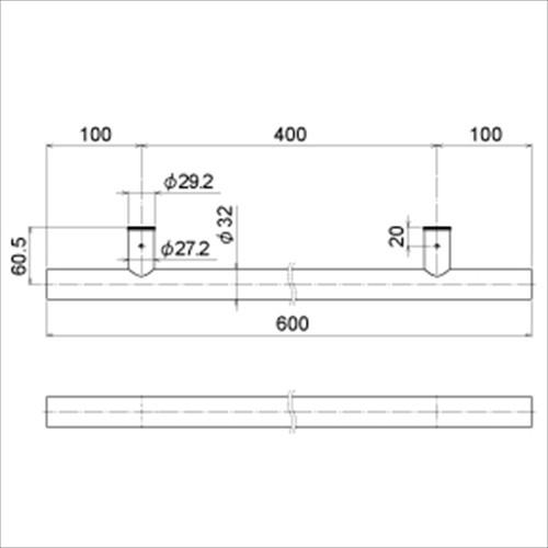 Reliance ニギリバーI型 六角タッピングネジ6mm付 [R4607-600