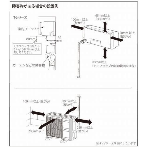 三菱重工 SRK2225T-W エアコン本体 室内機 室外機 三菱重工 SRK2225T-W ビーバーエアコン Tシリーズ スノーホワイト 単相