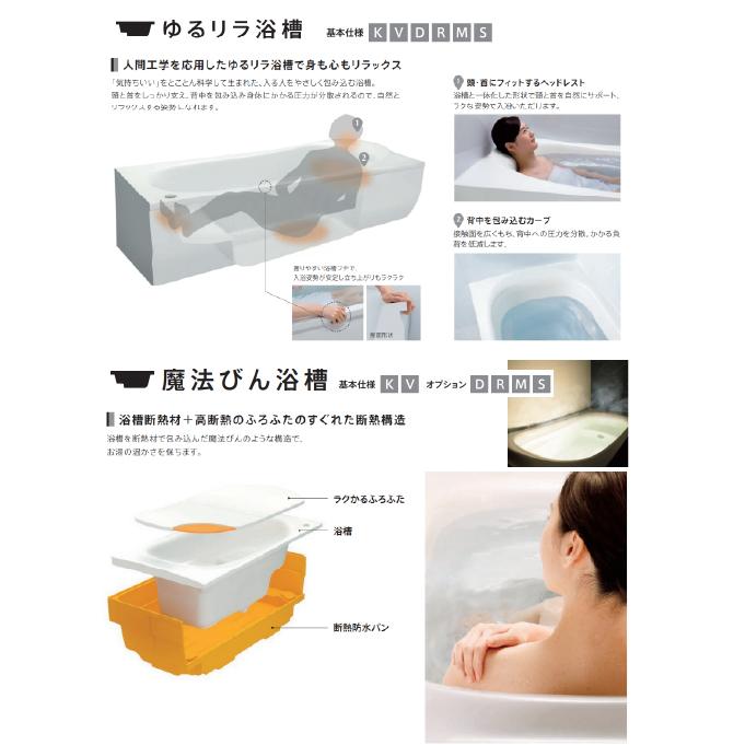 システムバス RWシリーズ Rタイプ サイズ：1616 TOTO 低床ユニット 壁
