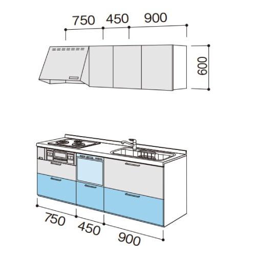 Panasonic（パナソニック） システムキッチン Vスタイル 間口210cm
