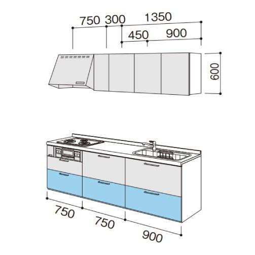 Panasonic（パナソニック） システムキッチン Vスタイル 間口240cm