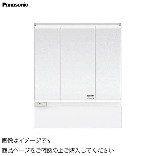 洗面化粧台 シーラインスタンダードD530 高さ1900mm用/幅750mm スリムLED3面鏡 ミドルボード パナソニック Panasonic [XGQC075FVDBTK□] ミラーのみ