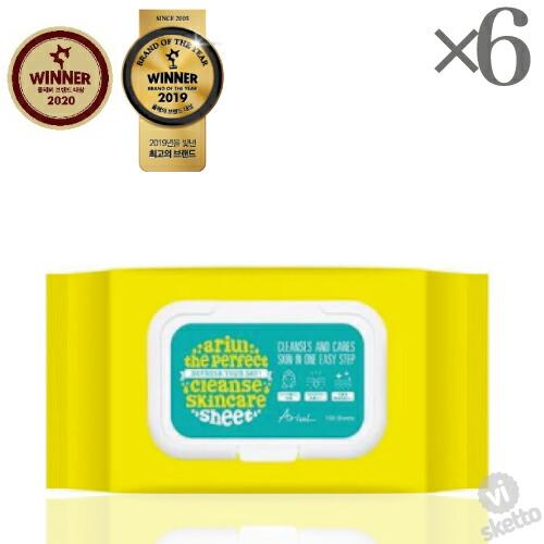 オンライン 通販 新品 全品ポイント最大3倍 6本set 100 アリウル ザ パーフェクトクレンズスキンケアシート100枚入 Ariul The Perfect Cleanse Skincare Sheet スキンケア ク 通常販売 Versal Te Ua