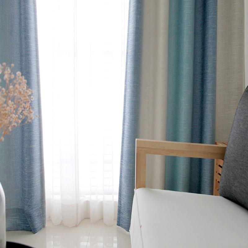 カーテン おしゃれ 西海岸 グラデーション ストライプ ブルー 水色 男の子 お得サイズ 送料無料 クリスマス ギフト プレゼント Mo 13 Talla 05 Drapecurtain2 カーテン X 通販 Yahoo ショッピング