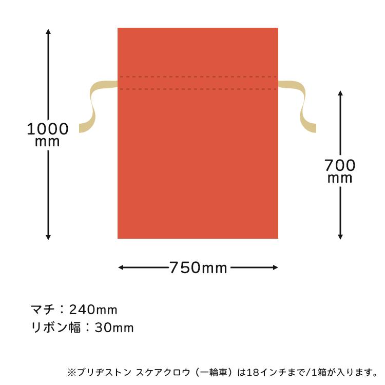 ラッピング ソフトバッグ 赤色 SOFTBAG 巾着袋 超BIG 1枚 ギフトバッグ | ブランド登録なし | 02