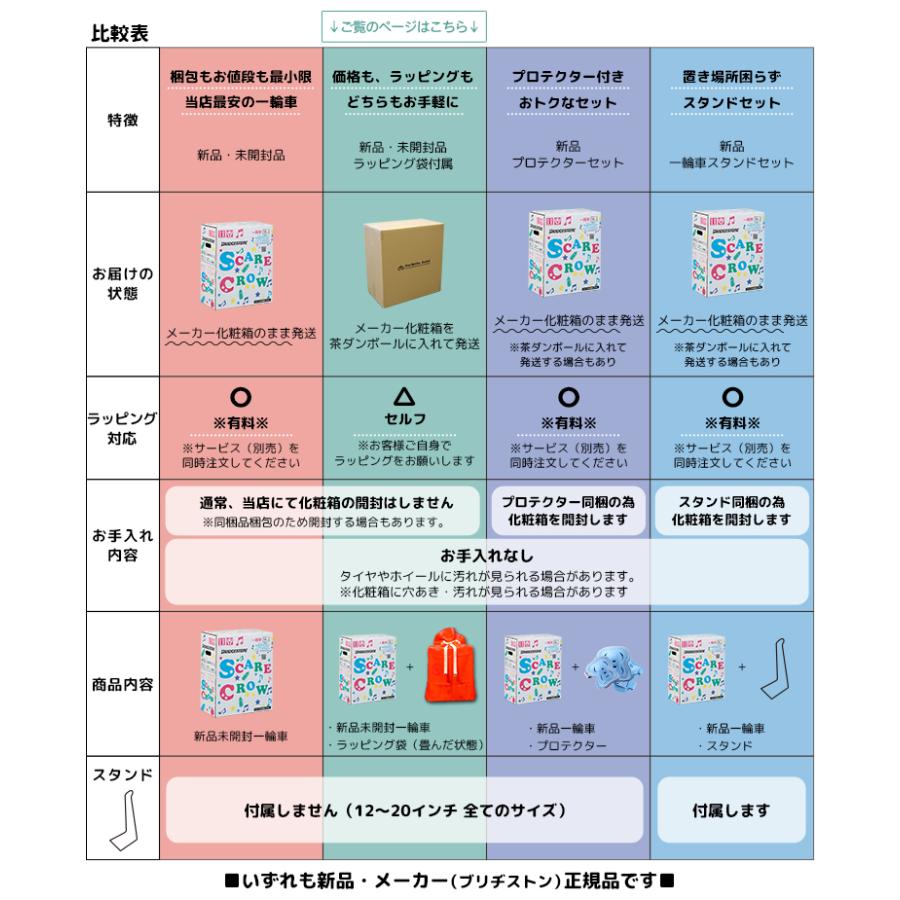 【セット商品 一輪車+ラッピング特大袋 SCW12.A SCW14.A SCW16.A SCW18.A SCW20.A スケアクロウ ブリジストン】 | BRIDGESTONE | 10