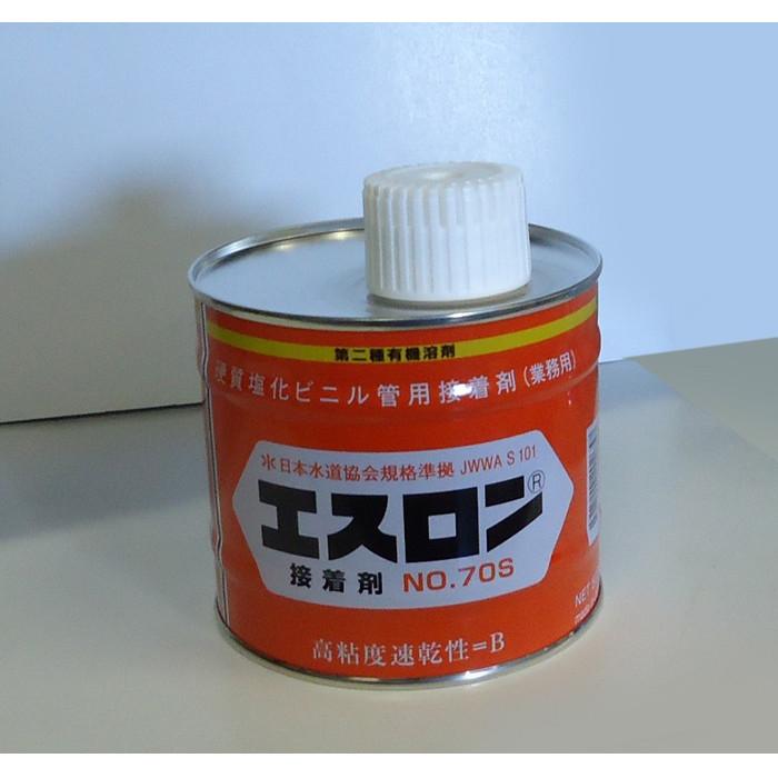 積水　エスロン接着剤　No.70S　500ｇ　刷毛付　高粘度　10缶入　（1箱）　オレンジ缶 |  | 01