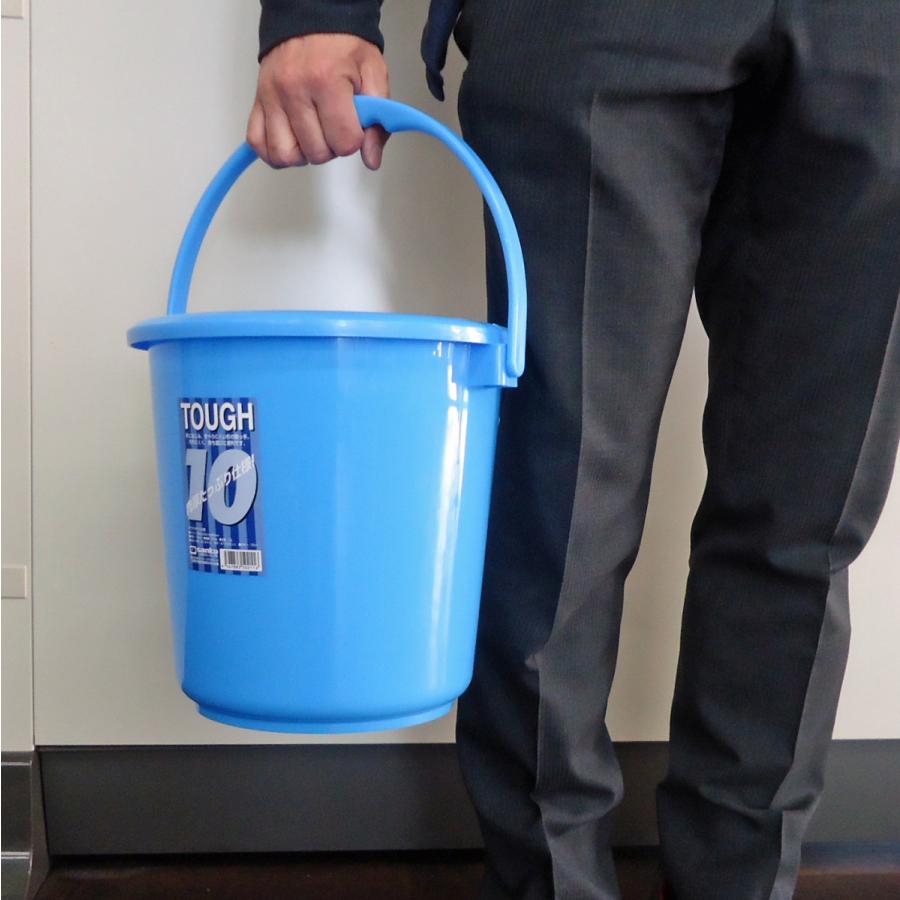 サンコープラスチック　タフバケツ　ブルー　10L　 バケツ　掃除　蓋無し　 |  | 01