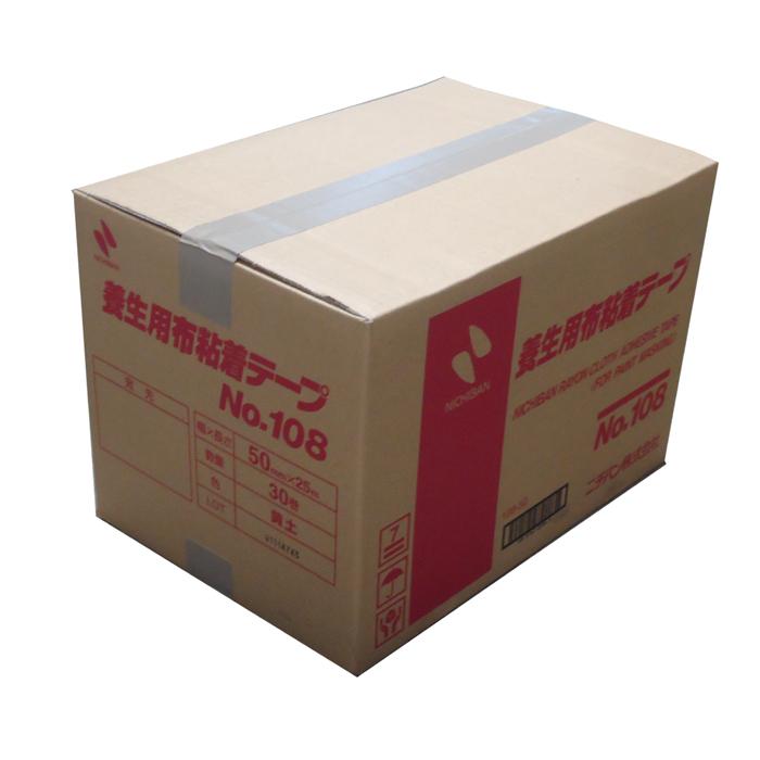 ニチバン　布テープ　No.108　50mm×25ｍ　30巻入　1箱　1ケース | 