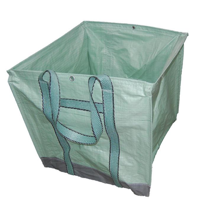 大入りワンタッチ袋　70x70x70cm　約340L　サイズ大　フゴ　自立バック　自立式フゴ　富士ターポリン　2重底タイプ | 