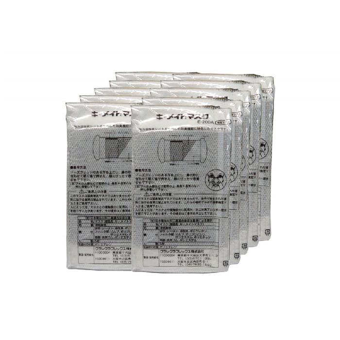 キーメイトマスク　プリーツタイプ　PD-200　20枚入り（個包装）大容量活性炭入り　クラレクラフレックス | 