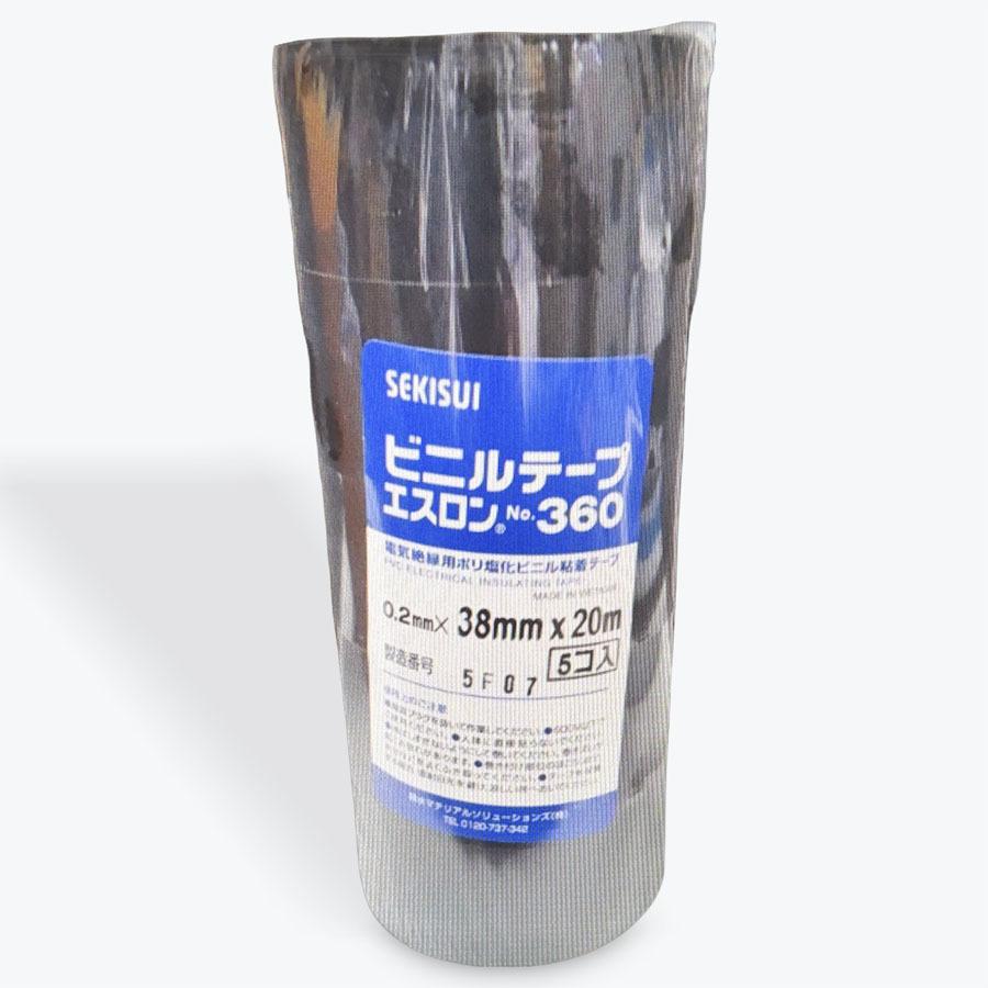 セキスイ　エスロンテープ　No.360　各色　38mm×20m　5巻入（1パック）　SEKISUI　ビニールテープ | セキスイ | 01