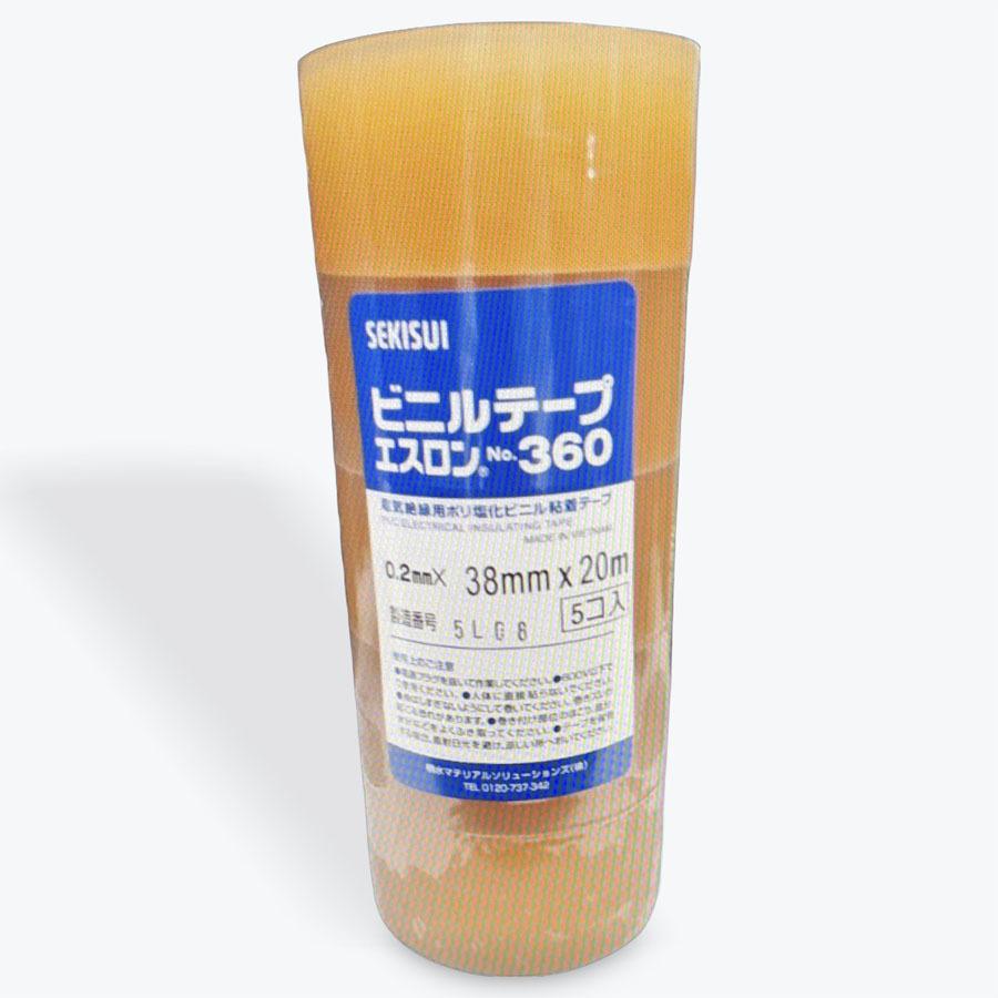 セキスイ　エスロンテープ　No.360　各色　38mm×20m　5巻入（1パック）　SEKISUI　ビニールテープ | セキスイ | 04