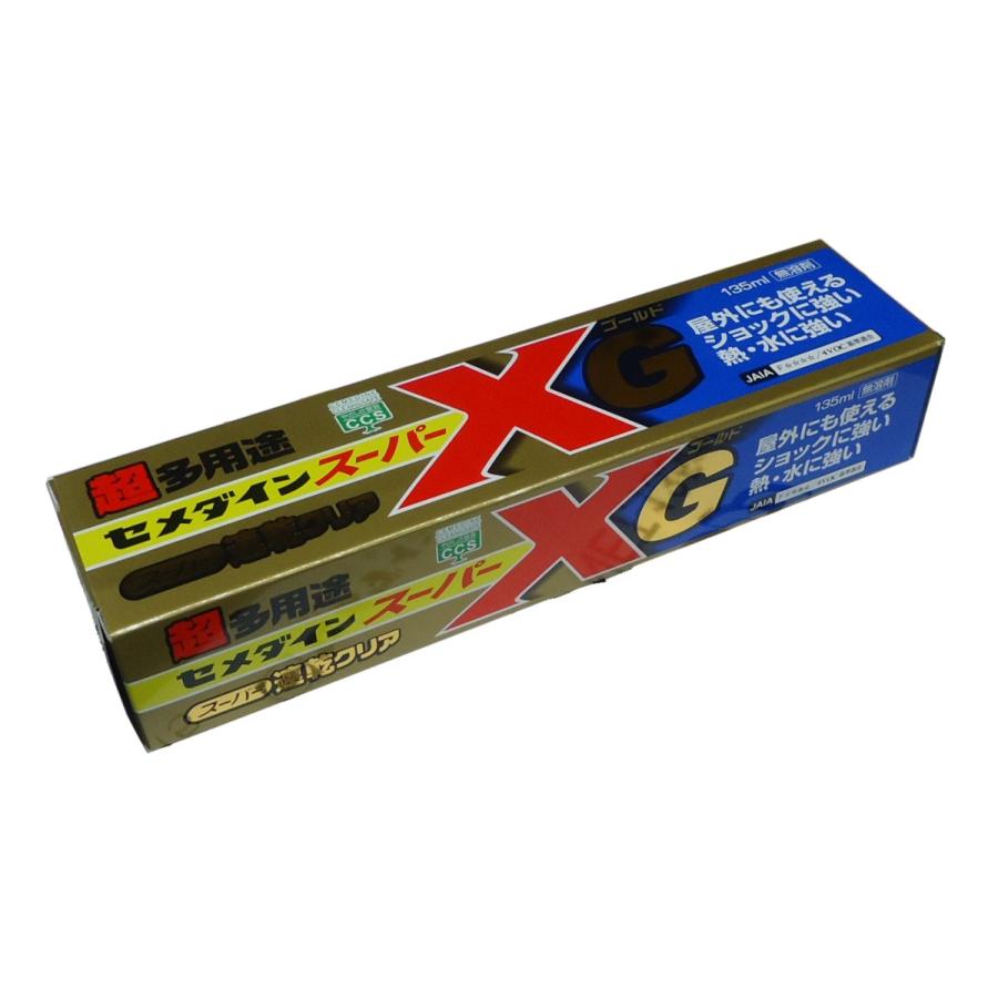 セメダイン　スーパーXG（ゴールド）　色：クリヤ　１３５ｍｌ　透明 | 