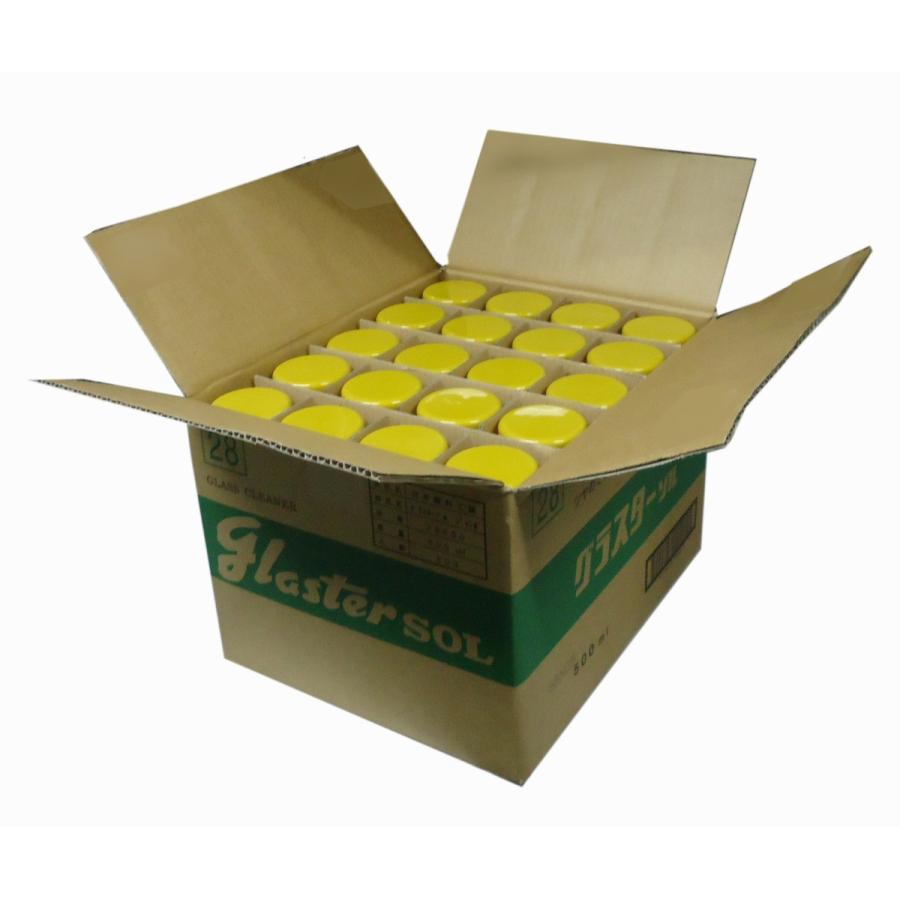 グラスターゾル ジャンボサイズ　500ｍｌ　20本入　1ケース　日本磨料　ガラスクリーナー | 