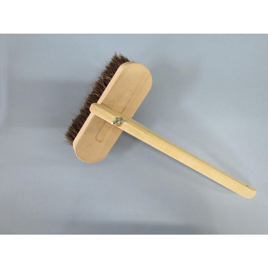 左官刷子　赤毛　柄付　7行　十字溝　約58ｘ180ｍｍ | 