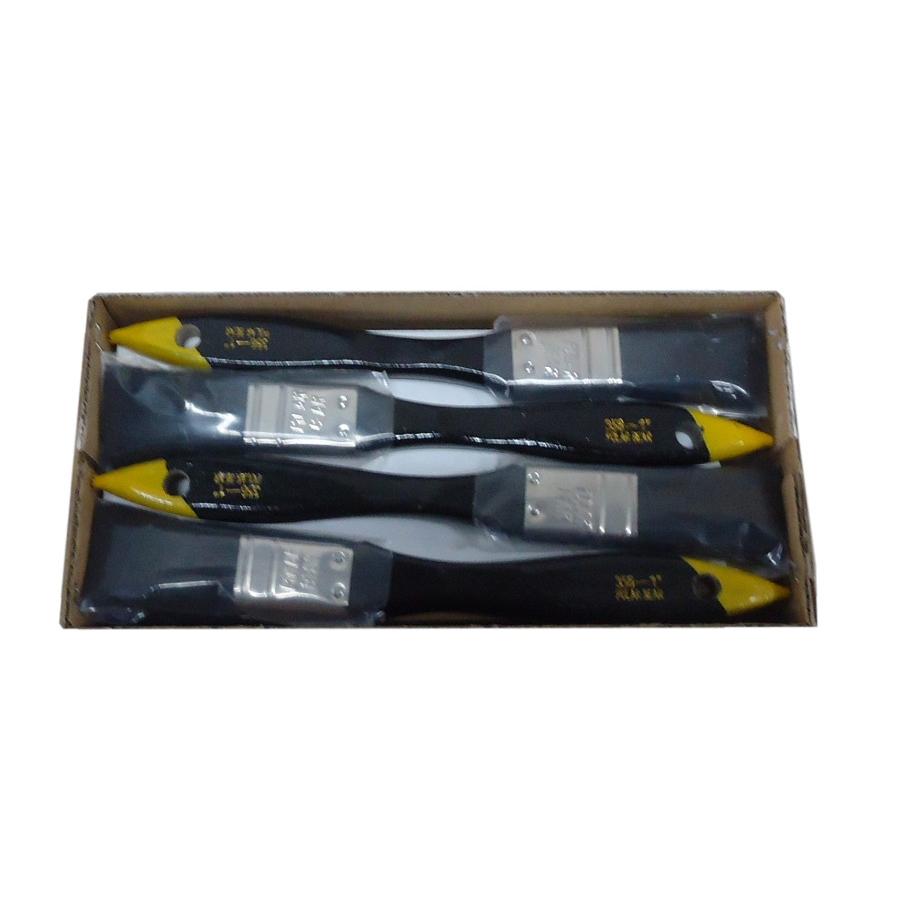 ラスター刷毛　POLAR　BEAR　356-1　平型　25mm（1インチ）　12本（1箱）黒毛　中国製　コッピー刷毛 | 