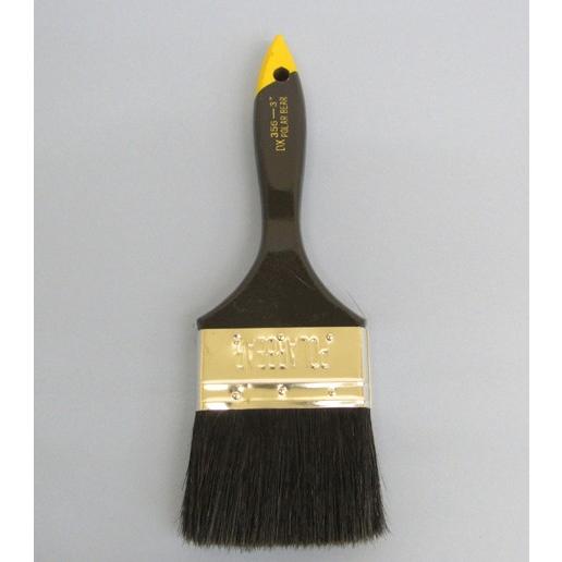 ラスター刷毛　POLAR　BEAR　356-3　黒毛　平型　75mm（3インチ）　12本（１箱）　中国製　コッピー刷毛　 |  | 01