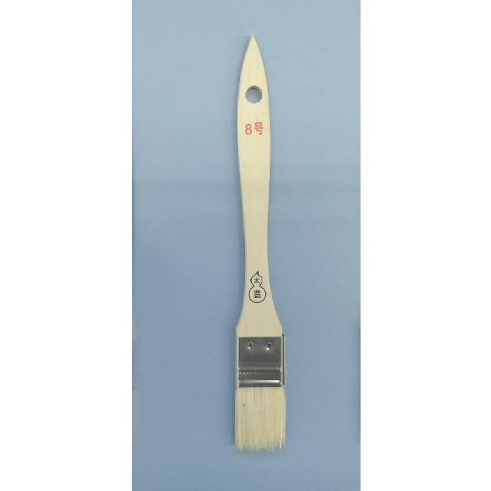 金巻エナメル刷毛　白毛　平型　8号　　24mm　10本　（1束）　【※代引不可※】 |  | 01