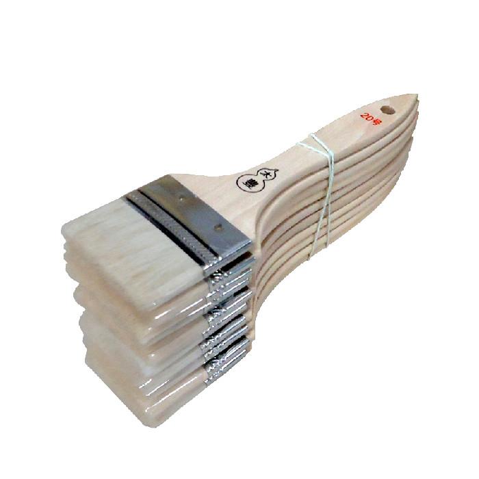 金巻エナメル刷毛　白毛　平型　20号　　50mm　10本　（1束）　【※代引不可※】 | 