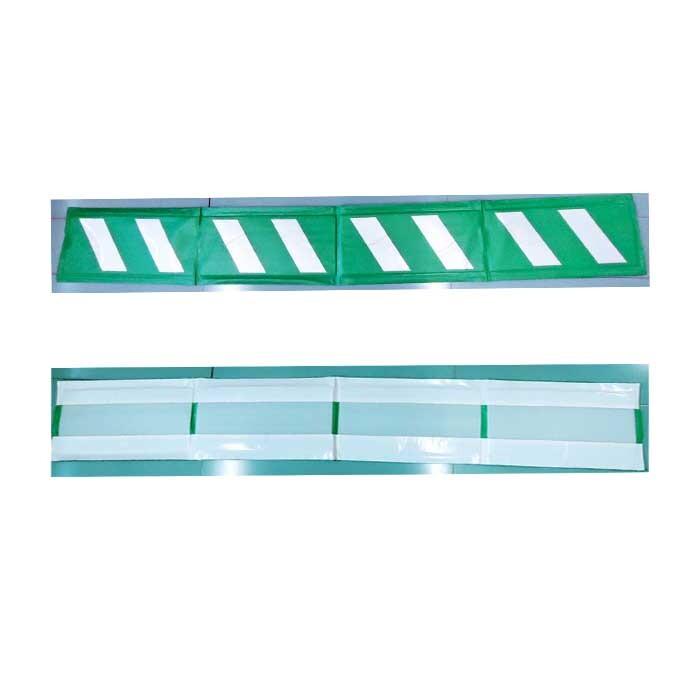 アラオ　コーナーガード　反射タイプ　緑白　幅270ｍｍｘ長さ2000ｍｍ （10枚入） 【送料無料※北海道、沖縄、離島除く】　裏面両面テープ付　27cｍx2m |  | 02