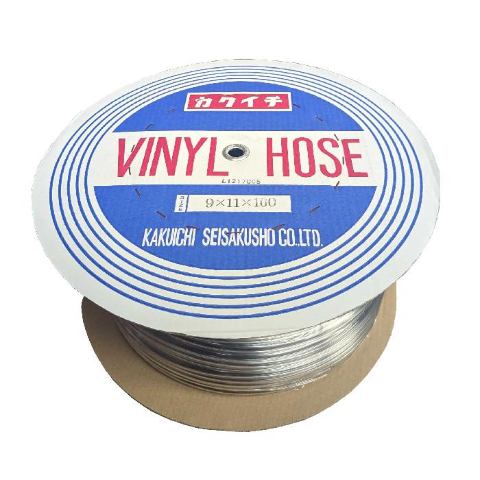 透明ホース　内径９mmｘ外径11mmｘ長さ１００ｍ　カクイチ　透明ビニールホース　9ｘ11ｍｍ　100ｍ | 