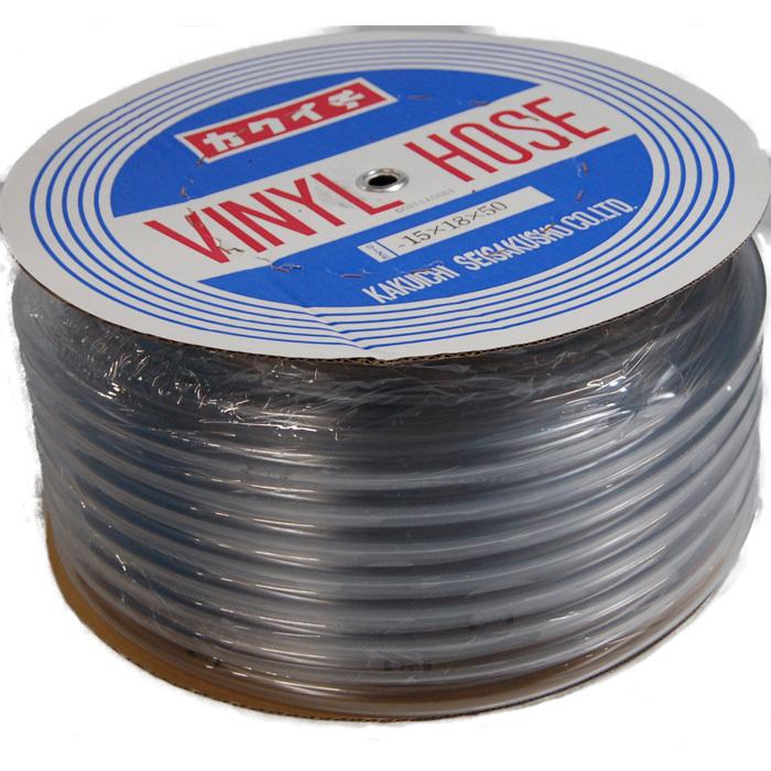 透明ホース　内径15mmｘ外径18mmｘ長さ50ｍ　カクイチ透明ビニールホース　15ｘ18ｍｍ　長さ50ｍ |  | 02