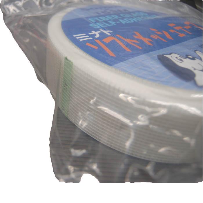 ミナト技研　ソフトメッシュテープ　35ｍｍｘ90ｍ　0.2ｍｍ厚　糊付きグラスファイバー製メッシュテープ |  | 01