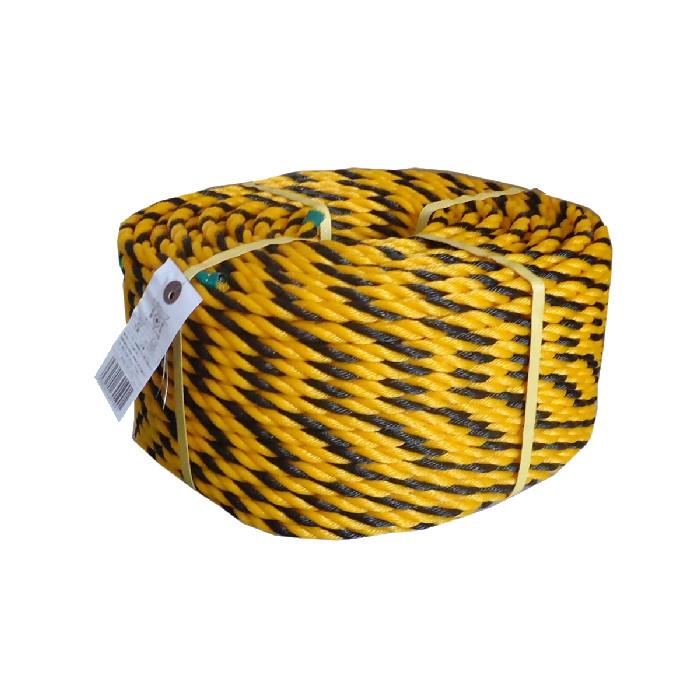 トラロープ　（標識ロープ）　#12×約100m　黄黒 | 
