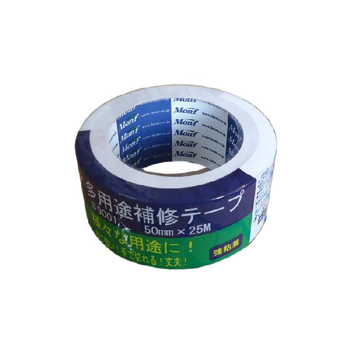古藤　多用途補修テープ　50mm×25ｍ 30巻 No.9001 　シルバー　銀色　ダクト用粘着テープ 0.18ｍｍ厚　1ケース　1箱　【代引き不可】 |  | 01