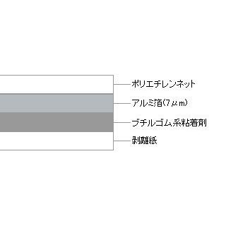 #9290　スーパーブチルテープ　片面　0.5ｍｍ厚　ブチルテープ　気密テープ　No.9290　50mm×20ｍ　16巻（1ケース)　スリオンテック　防水テープ