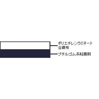 防水布テープ　9940　50ｍｍ×20ｍ　片面ブチル　スリオンテック　黒　30巻1箱　防水布粘着テープ　0.35厚