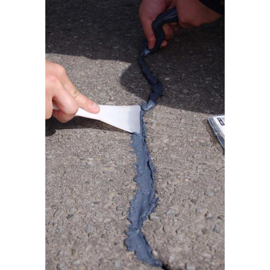 スーパーMDシール　黒　400mlセット（A剤,Ｂ剤,ノズル付き）10個入り1ケース　前田道路　アスファルト舗装クラック注入剤　 |  | 02