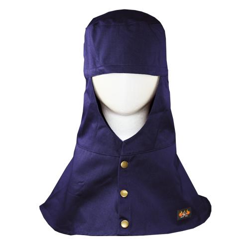 アルマテックス　防炎頭巾　ツバ無し　Mサイズ　ネイビー　日光物産　防炎帽子　※代引き不可 | 