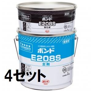 コニシ ボンド E208 3kgx4缶（4缶入り1箱）※写真は夏用ですがその季節に合わせて出荷させて頂きます　E208SまたはE208Wの3kgが、4セット | ボンド/コニシ